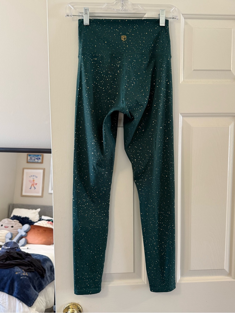 ‘Synergy’ Green/Speckled Leggings - Picture 6 of 8